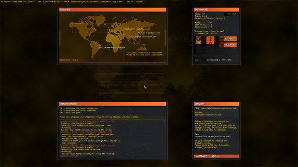 Screenshot z Hacker Evolution - 2019 HD remaster