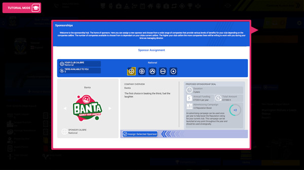 Screenshot z Rugby League Team Manager 3