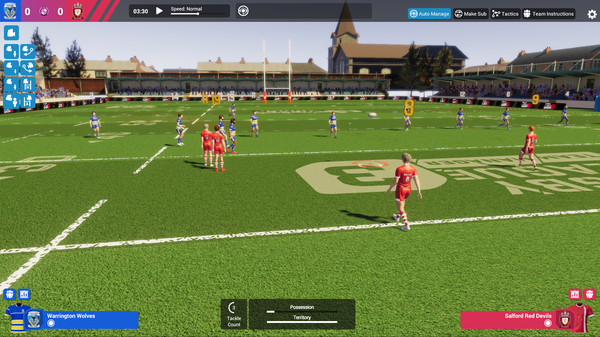Screenshot z Rugby League Team Manager 3
