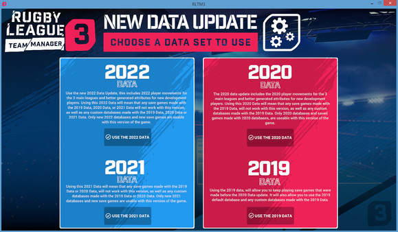 Screenshot z Rugby League Team Manager 3