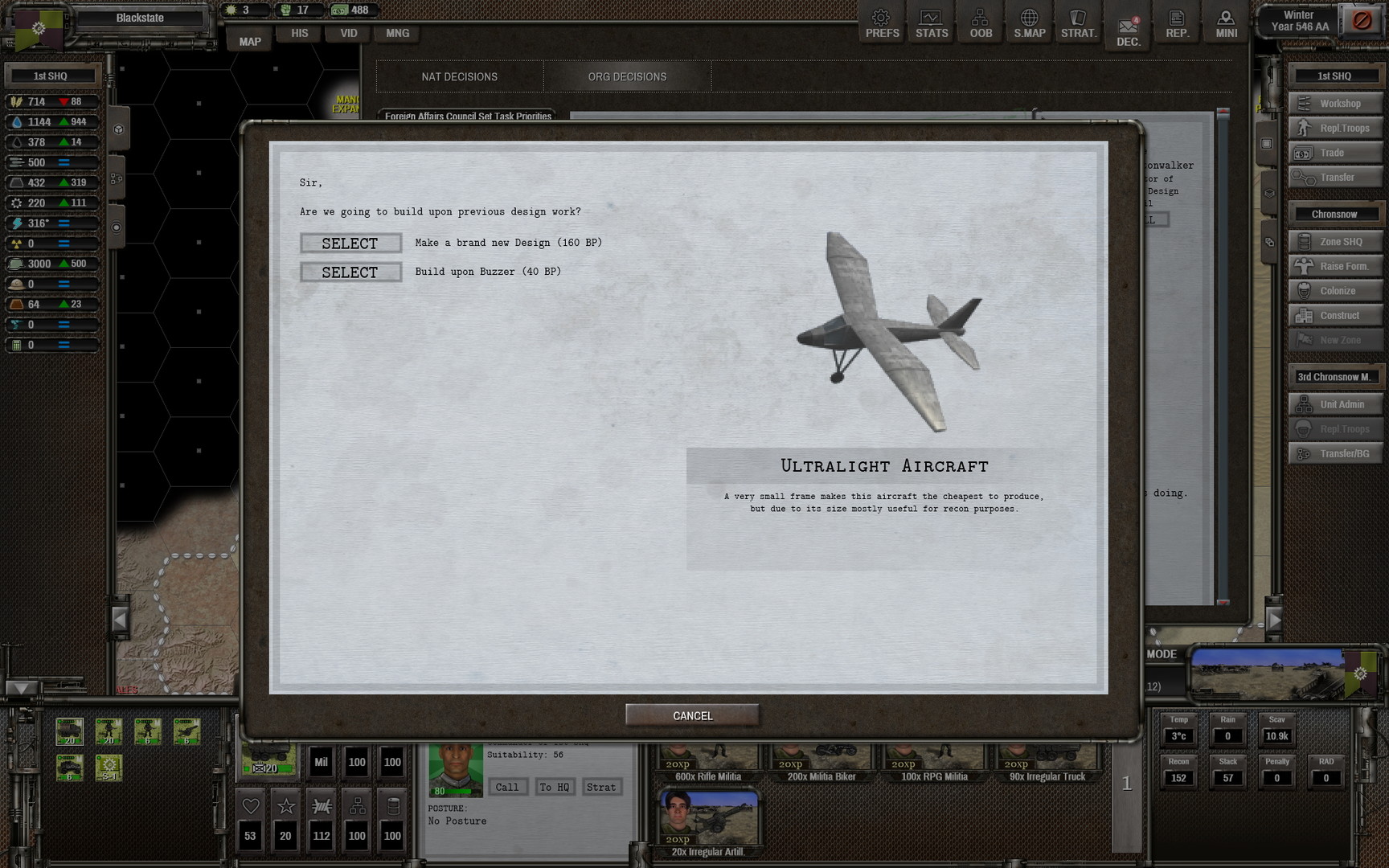 screenshot of Shadow Empire 14