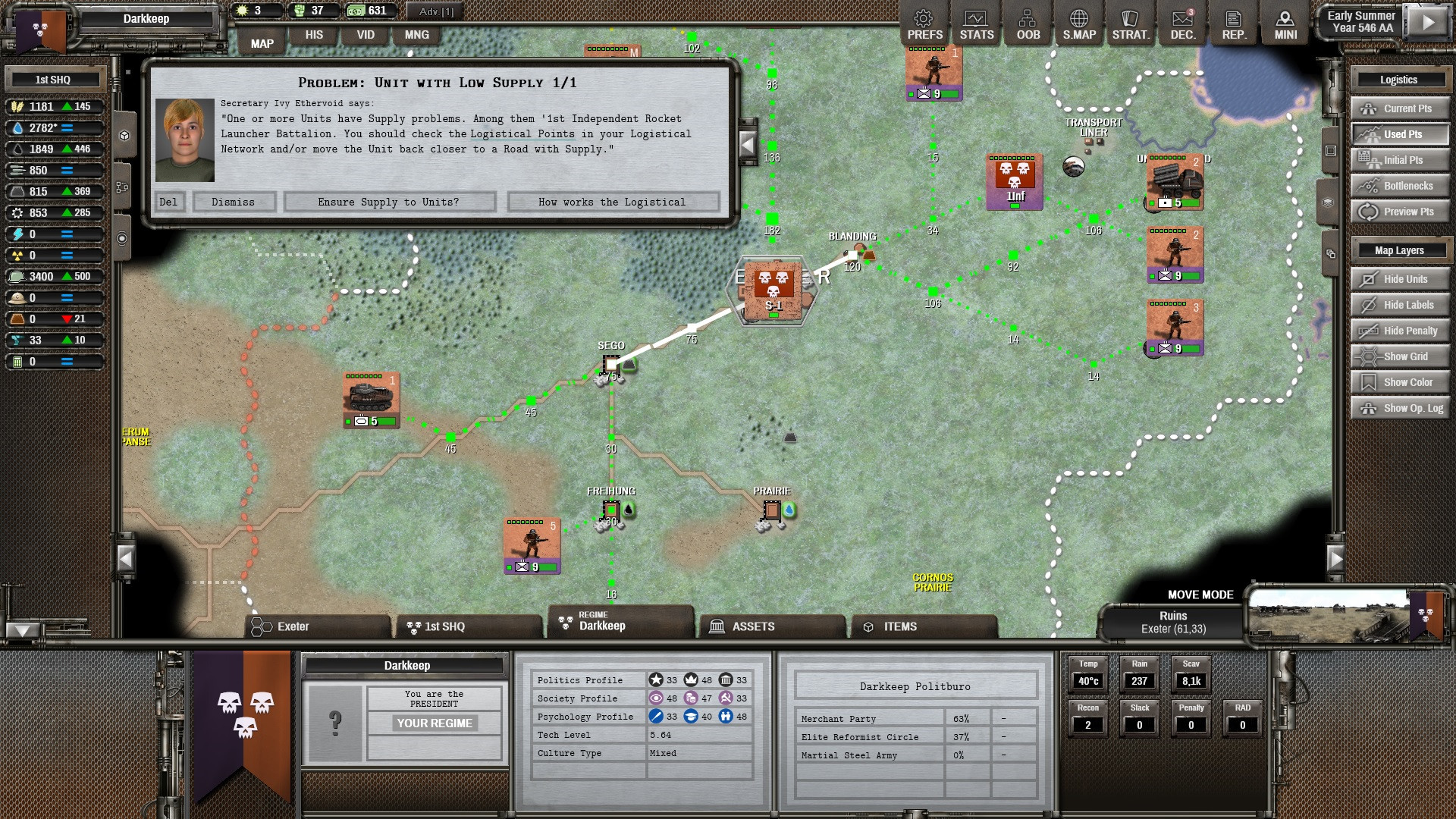 screenshot of Shadow Empire 11