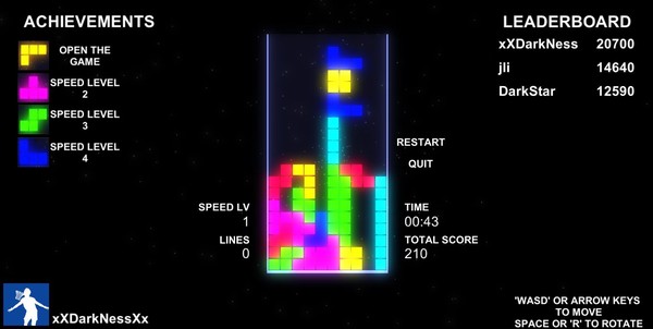 Screenshot z Block Fall Simulator 2019