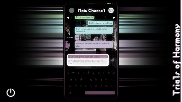 Screenshot z Trials of Harmony ~ Experimental Visual Novel