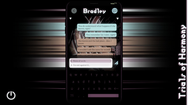 Screenshot z Trials of Harmony ~ Experimental Visual Novel