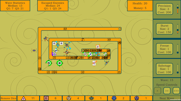 Screenshot z Dice Defenders Screenshot z Dice Defenders
