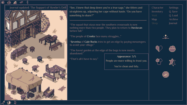 Screenshot z Roadwarden