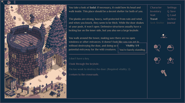 Screenshot z Roadwarden