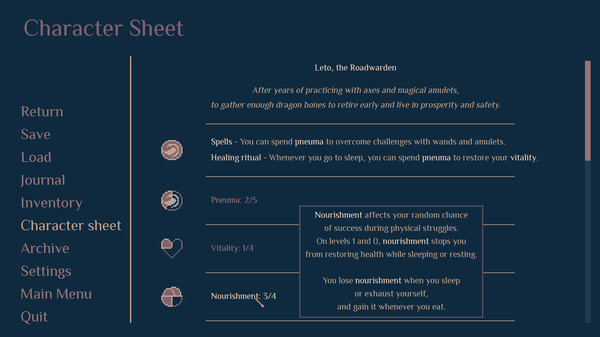 Screenshot z Roadwarden