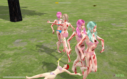 Screenshot z Girl Kill Zombies