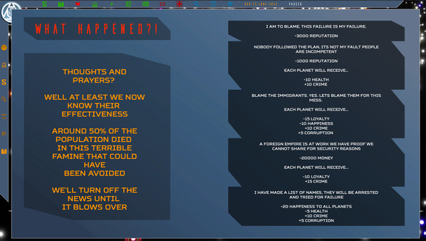Screenshot z Galactic Management