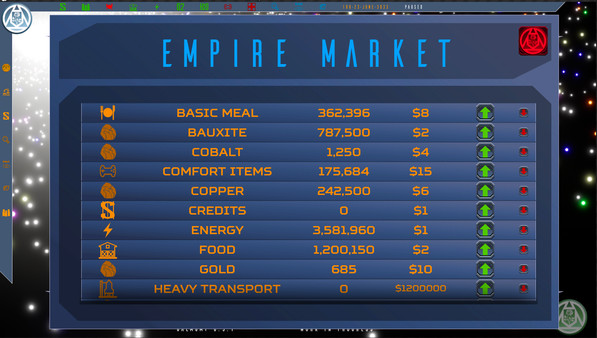 Screenshot z Galactic Management