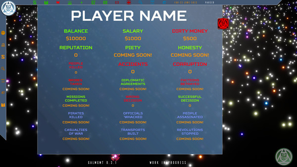 Screenshot z Galactic Management