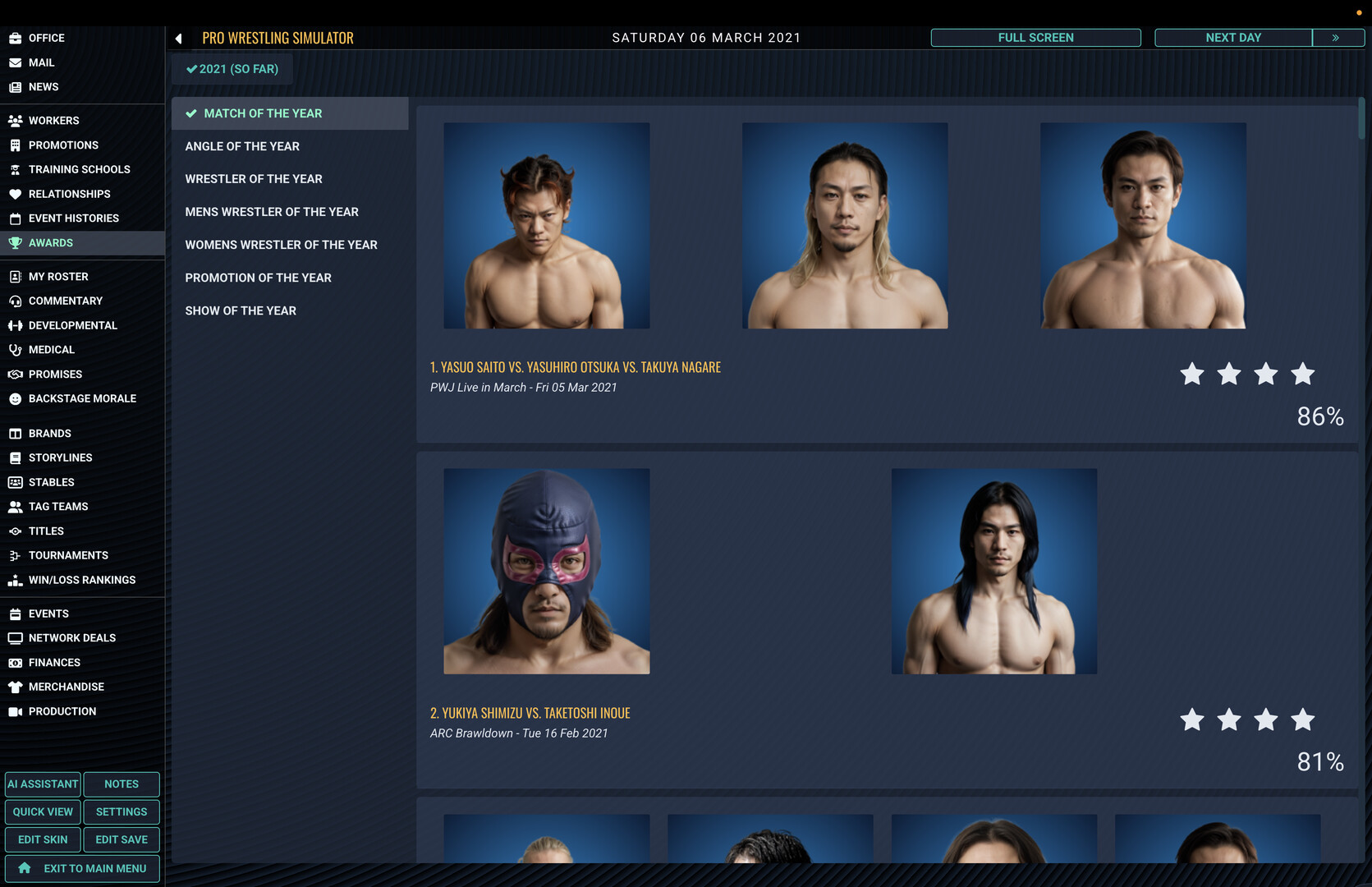 Pro Wrestling Sim screenshot #3