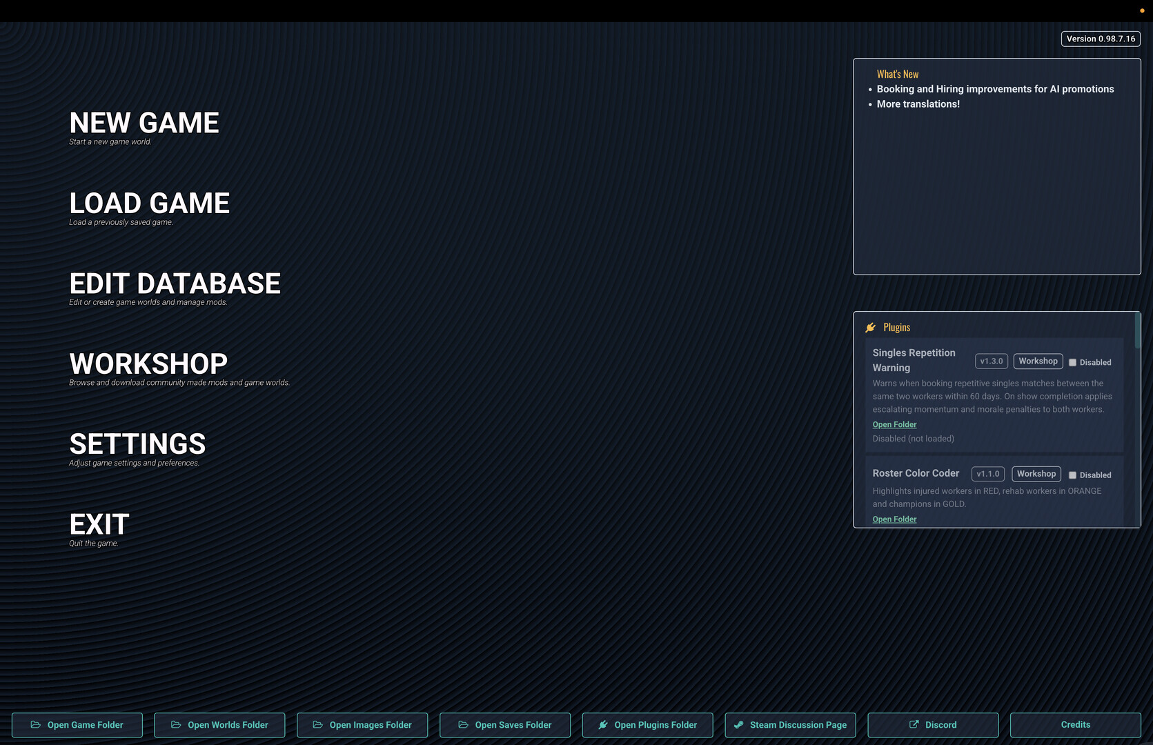 Pro Wrestling Sim Featured Screenshot #1