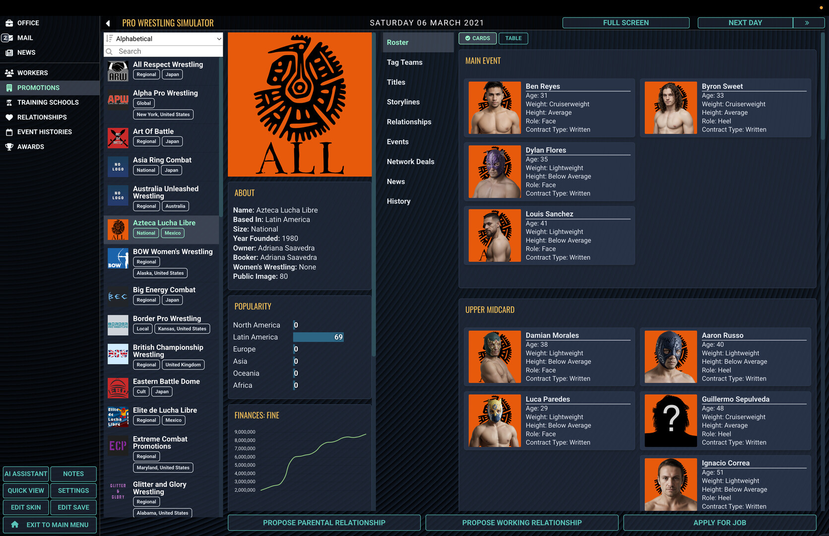 Pro Wrestling Sim screenshot #5