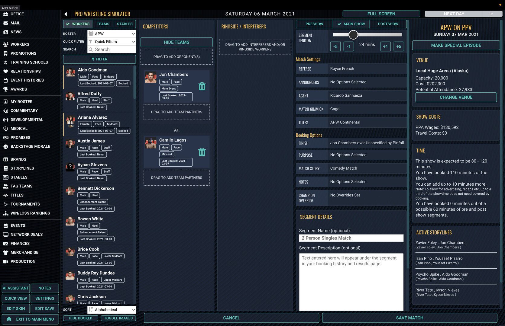 Pro Wrestling Sim screenshot #4