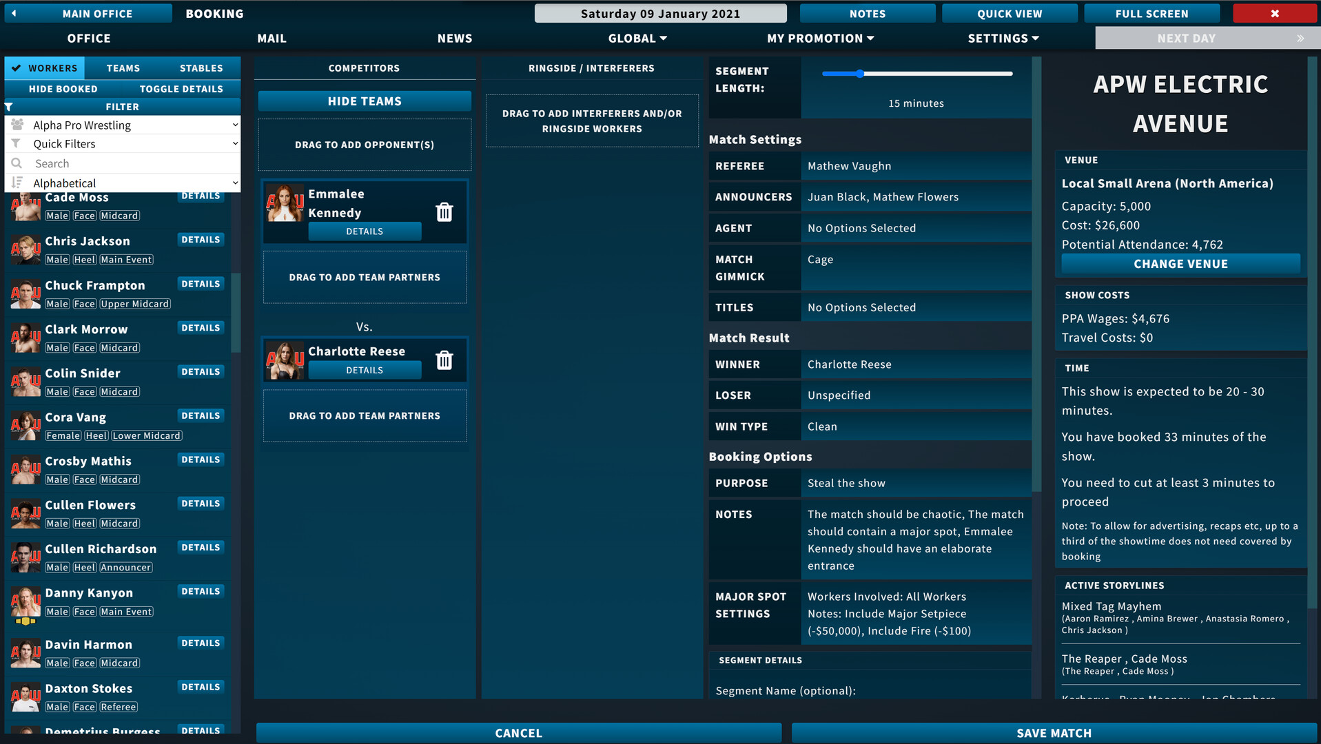 Pro Wrestling Sim screenshot 5