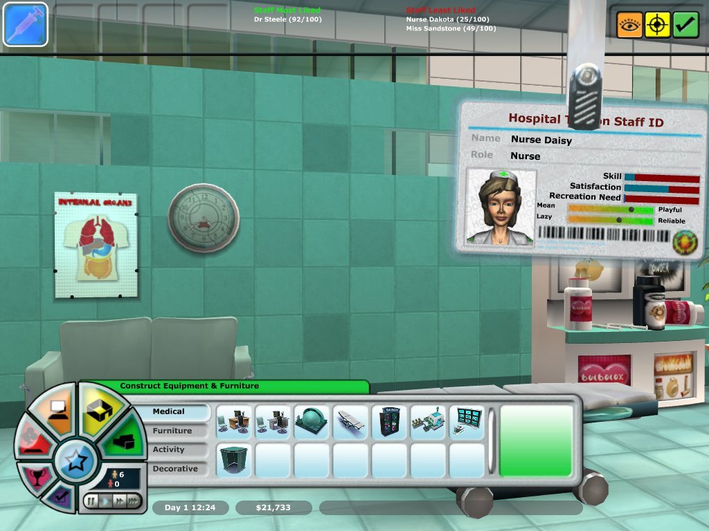 screenshot of Hospital Tycoon 14