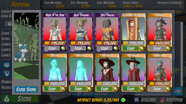 Screenshot z Split or Steal