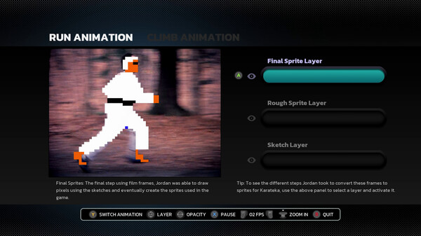 Screenshot z The Making of Karateka