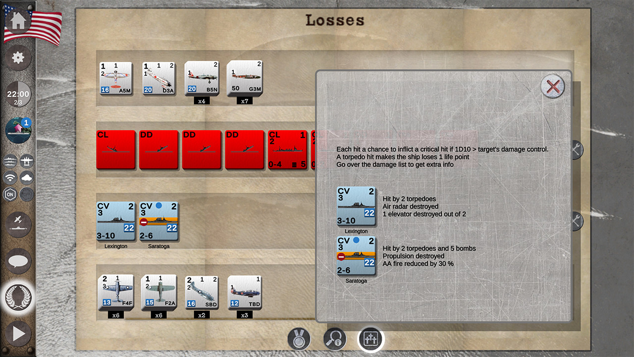 Carrier Battles 4 Guadalcanal - Pacific War Naval Warfare screenshot screenshot 16