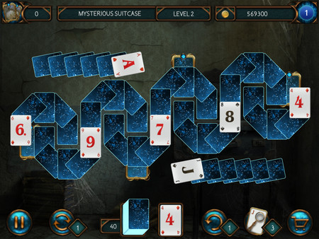 Screenshot z Detective Solitaire. Butler Story