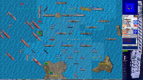 Screenshot z Battleships and Carriers - Pacific War Screenshot z Battleships and Carriers - Pacific War