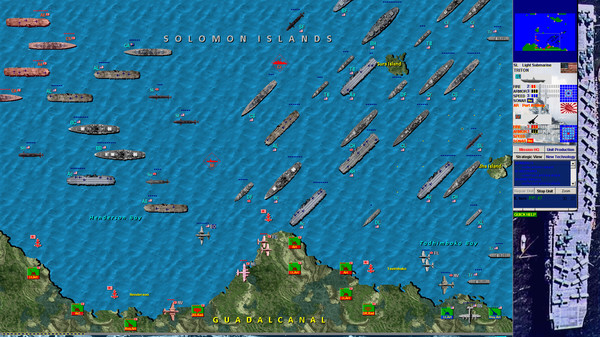 Screenshot z Battleships and Carriers - Pacific War Screenshot z Battleships and Carriers - Pacific War