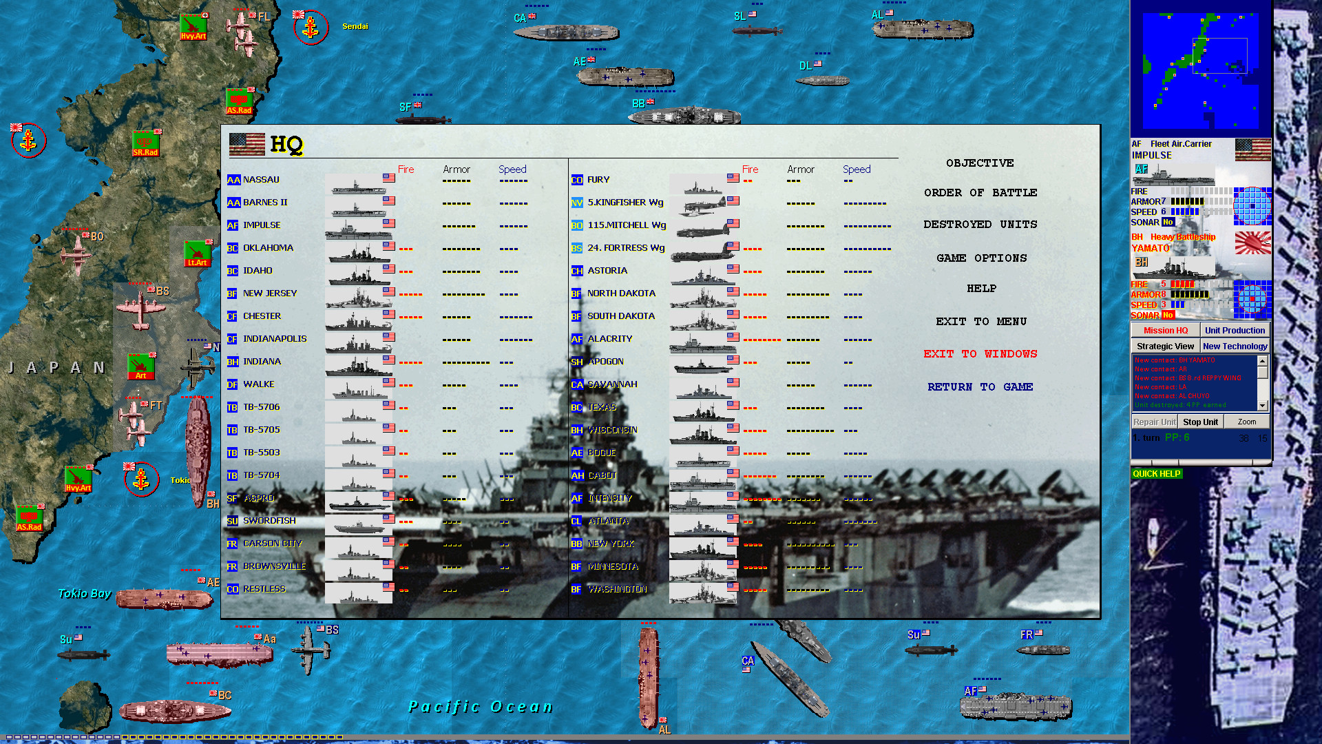 Battleships and Carriers - Pacific War screenshot #2