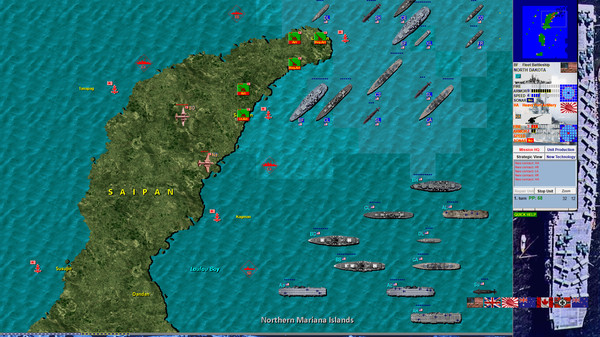 Screenshot z Battleships and Carriers - Pacific War Screenshot z Battleships and Carriers - Pacific War