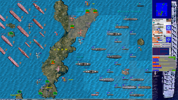 Screenshot z Battleships and Carriers - Pacific War Screenshot z Battleships and Carriers - Pacific War
