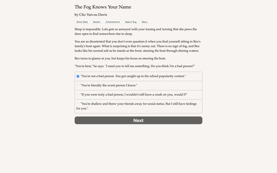 Screenshot z The Fog Knows Your Name