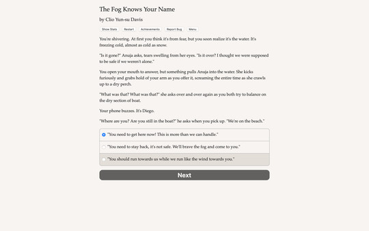 Screenshot z The Fog Knows Your Name