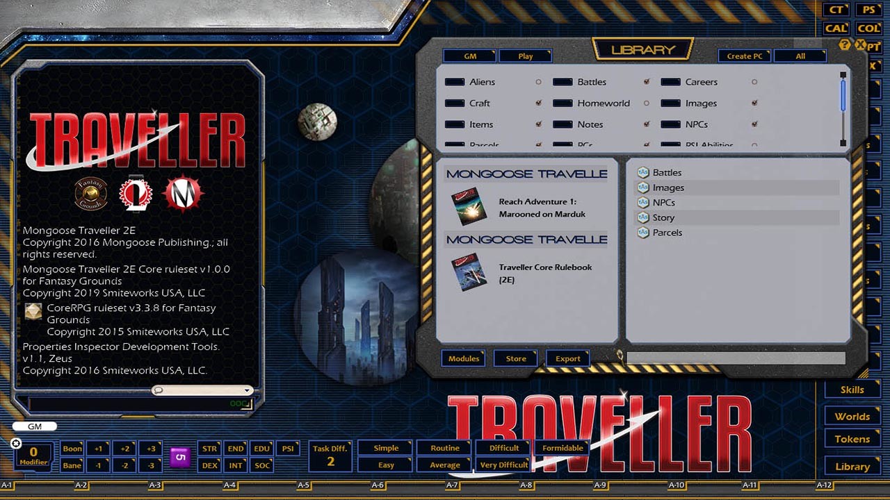 Fantasy Grounds - Reach Adventure 1: Marooned on Marduk (MGT2) screenshot 3