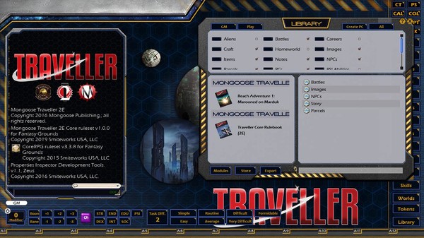 Fantasy Grounds - Reach Adventure 1: Marooned on Marduk (MGT2)