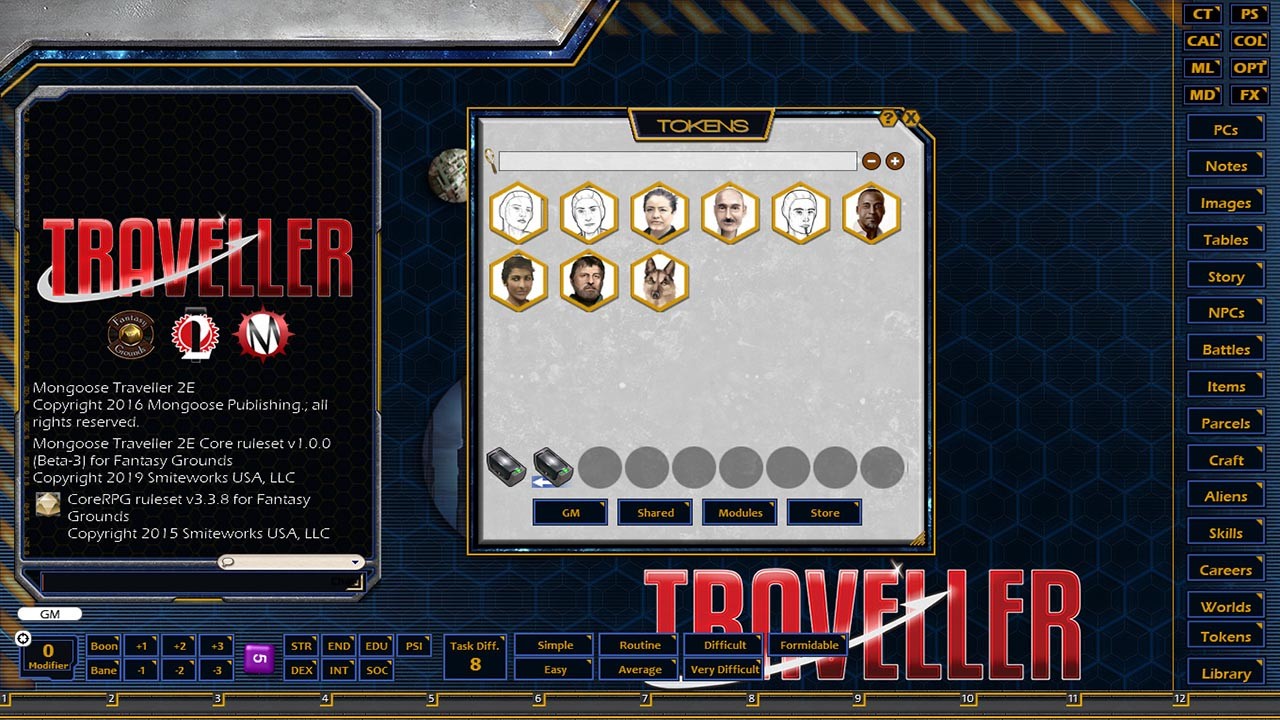 Fantasy Grounds - Reach Adventure 2: Theories of Everything (MGT2)のスクリーンショット 1