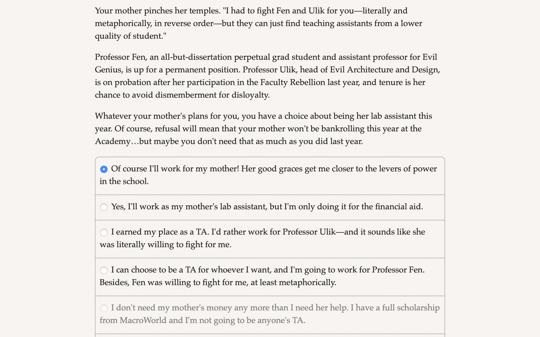 Grand Academy II: Attack of the Sequel Featured Screenshot #1