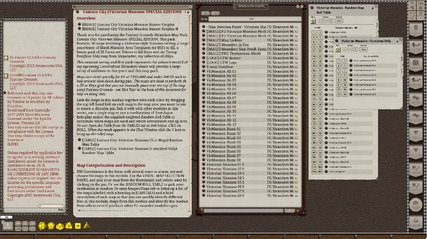 Fantasy Grounds - Meanders Map Pack: Victorian Mansion Special Edition (Map Pack)