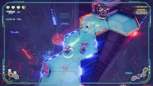 摩天机动队（Danger Scavenger）-赛博朋克风-3D动作闯关-肉鸽游戏-游戏截图
