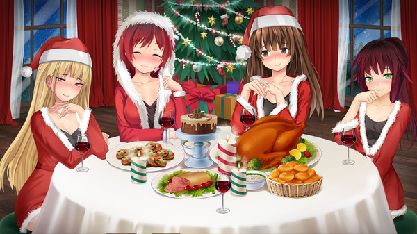 Santa Girls - Emoticons