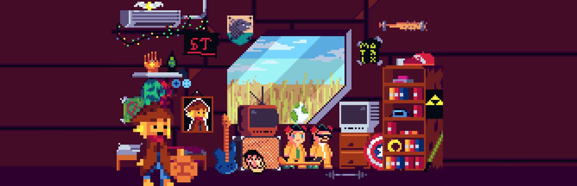 Puzzle Game: Lee inside TV