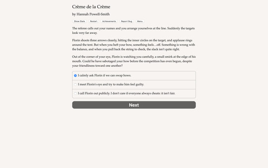 Screenshot z Creme de la Creme