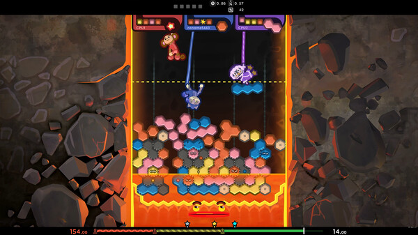 Screenshot z TopplePOP: Bungee Blockbusters