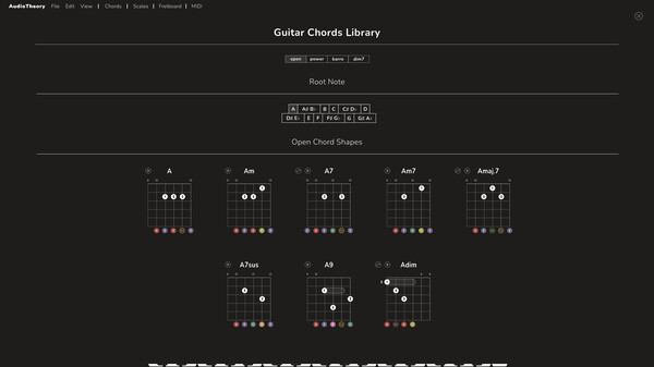 Screenshot z AudioTheory Guitars Screenshot z AudioTheory Guitars