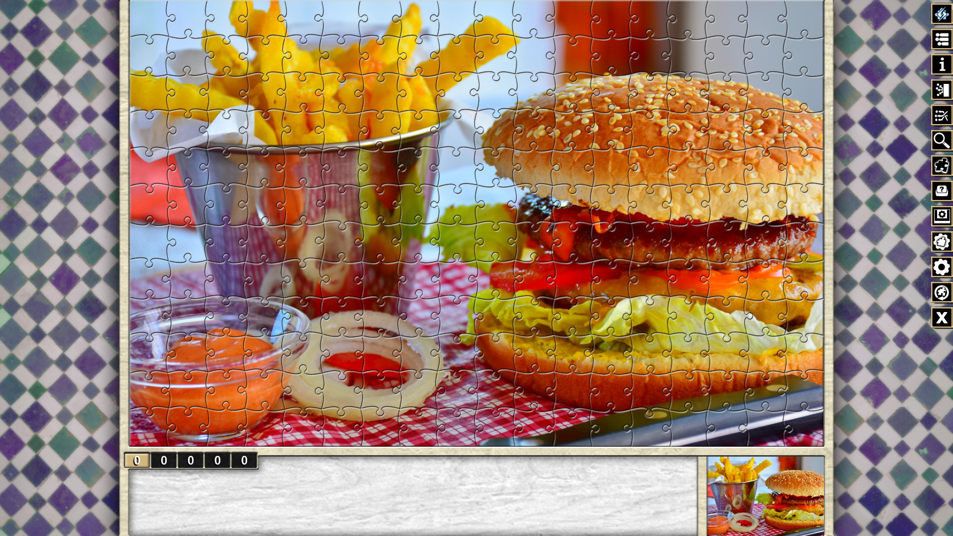 Pixel Puzzles Traditional Jigsaws Pack: Fast Food Featured Screenshot #1