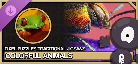 Pixel Puzzles Traditional Jigsaws Pack: Colorful Animals