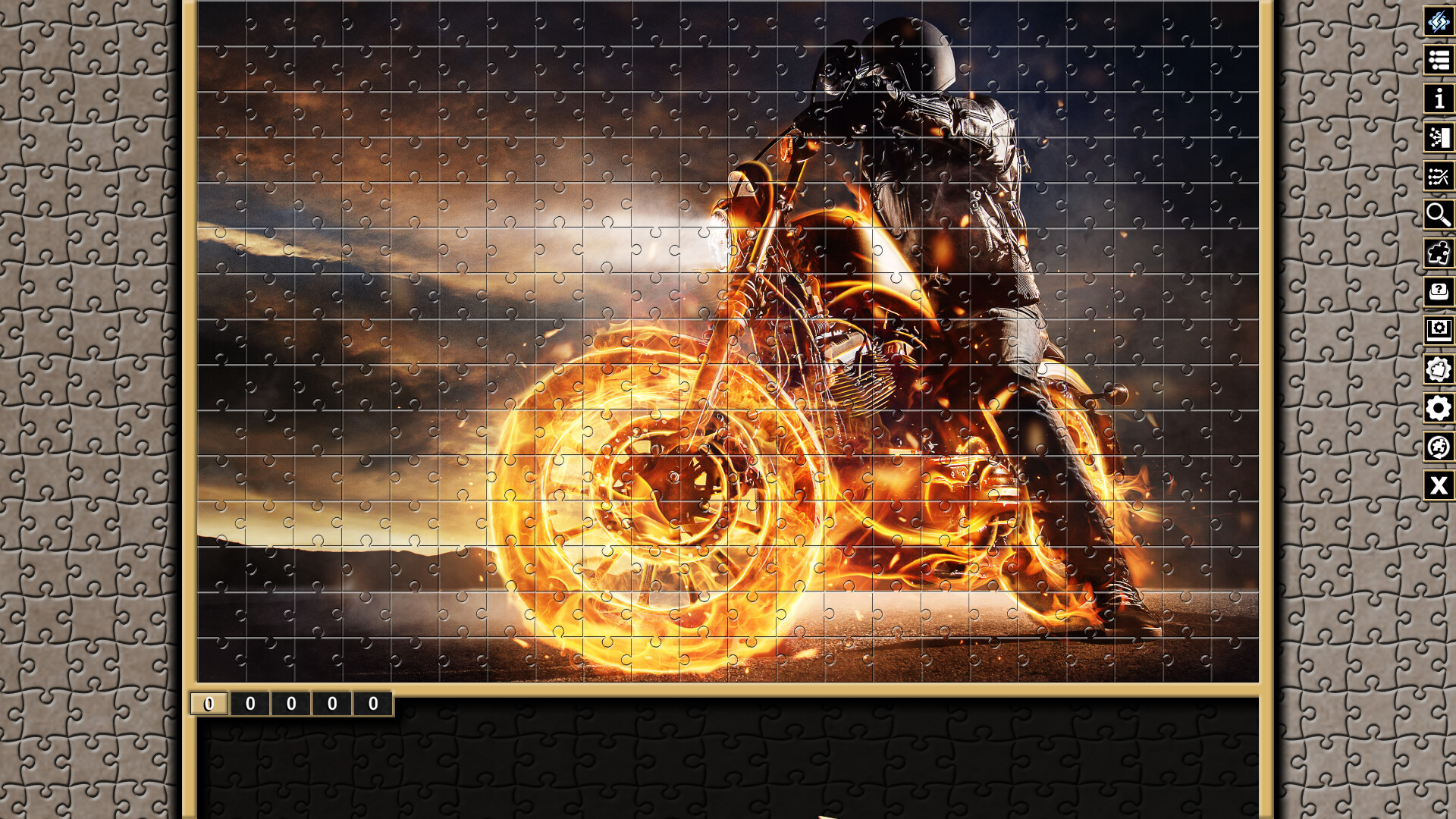 Pixel Puzzles Traditional Jigsaws Pack: Motorbikes Featured Screenshot #1