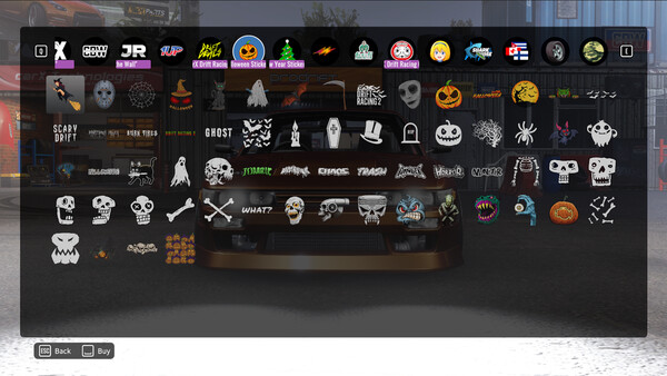 CarX Drift Racing Online - Halloween Sticker Pack — скриншот 1