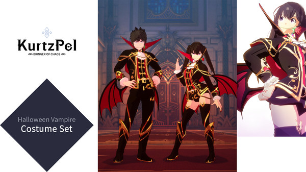 KurtzPel - Halloween Vampire Costume Set
